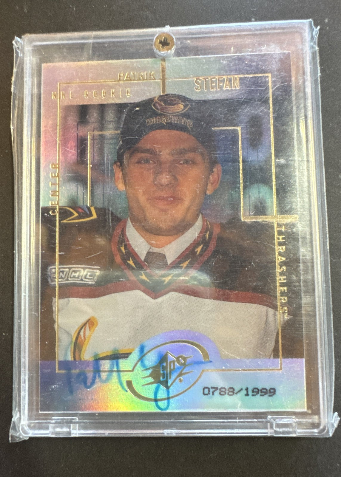 1999-00 SPx - Patrik Stefan #163 /1999 (AU, RC)