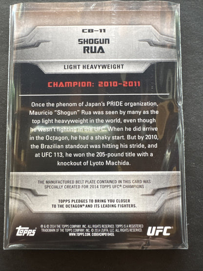 2014 Topps UFC Champions - Single Belt Manufactured Relics Shogun Rua #CB-11