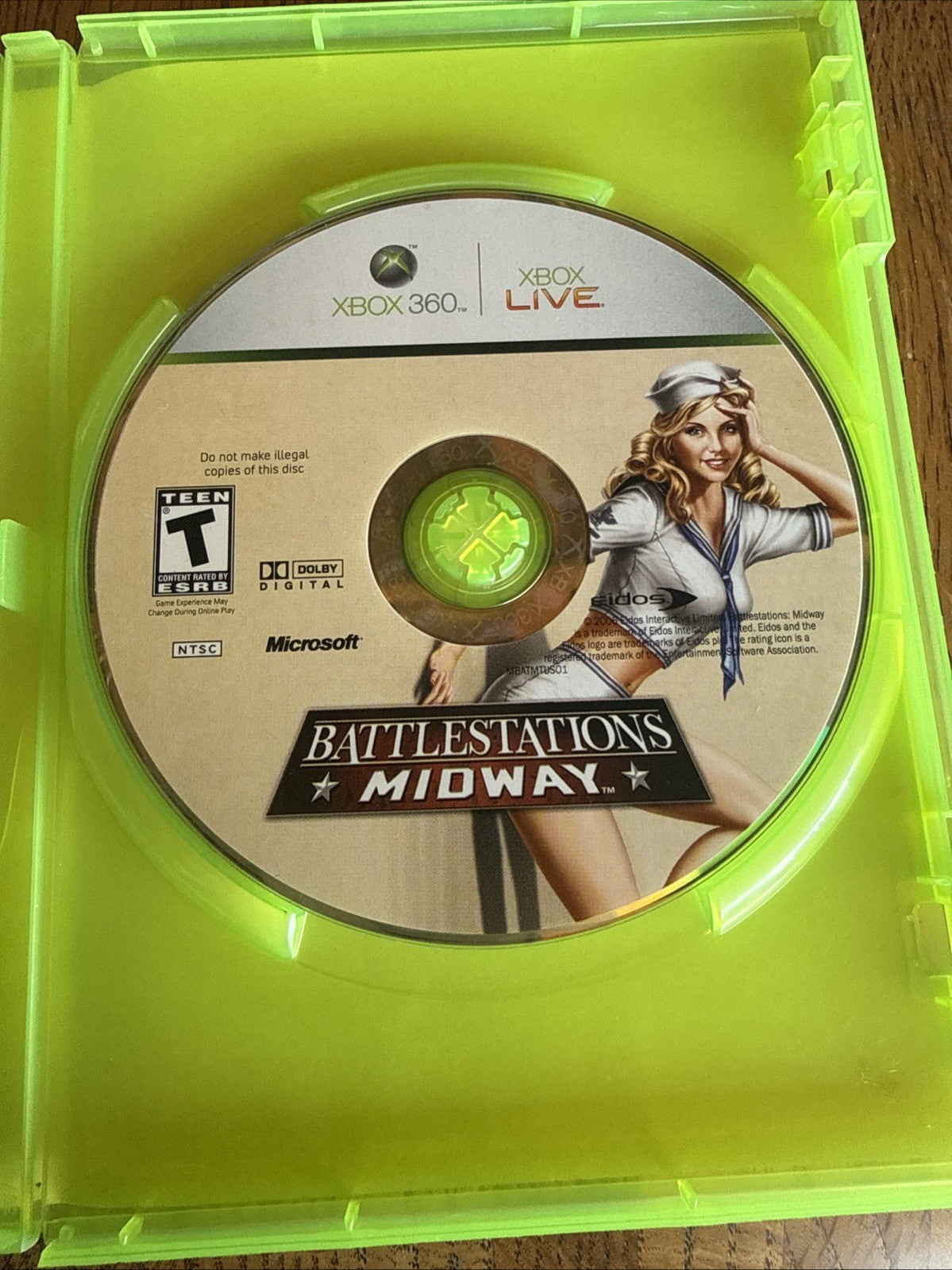 Battlestations: Midway (Microsoft Xbox 360, 2007) With Manual