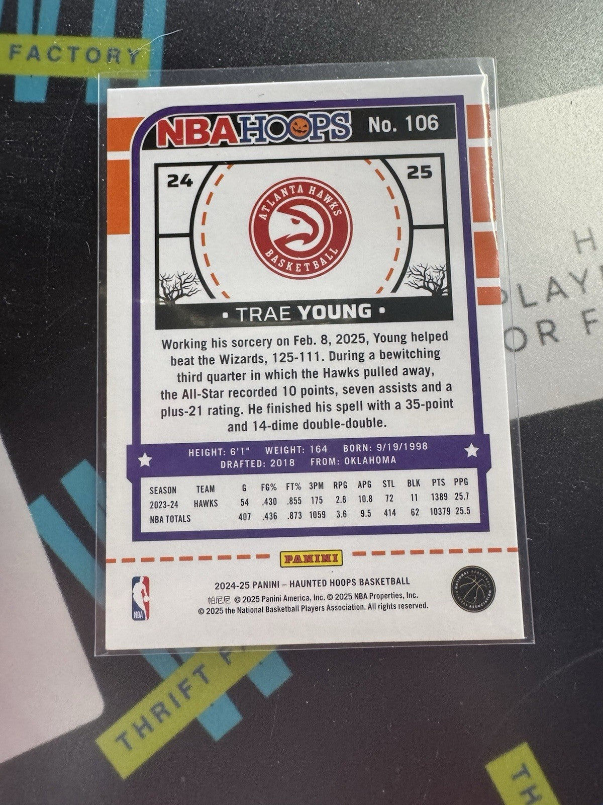 2024-25 Panini Haunted Hoops - Trae Young, Trae Young #106