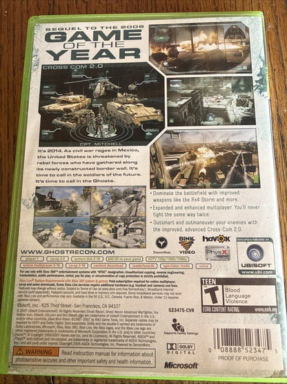 Tom Clancy's Ghost Recon Advanced Warfighter 2 - Microsoft Xbox 360