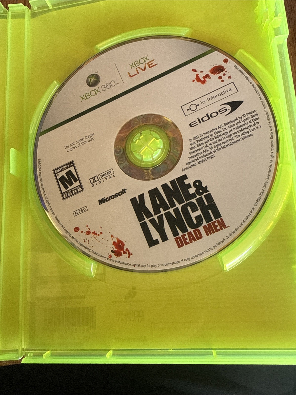 Kane & Lynch 2: Dog Days (Microsoft Xbox 360, 2010)