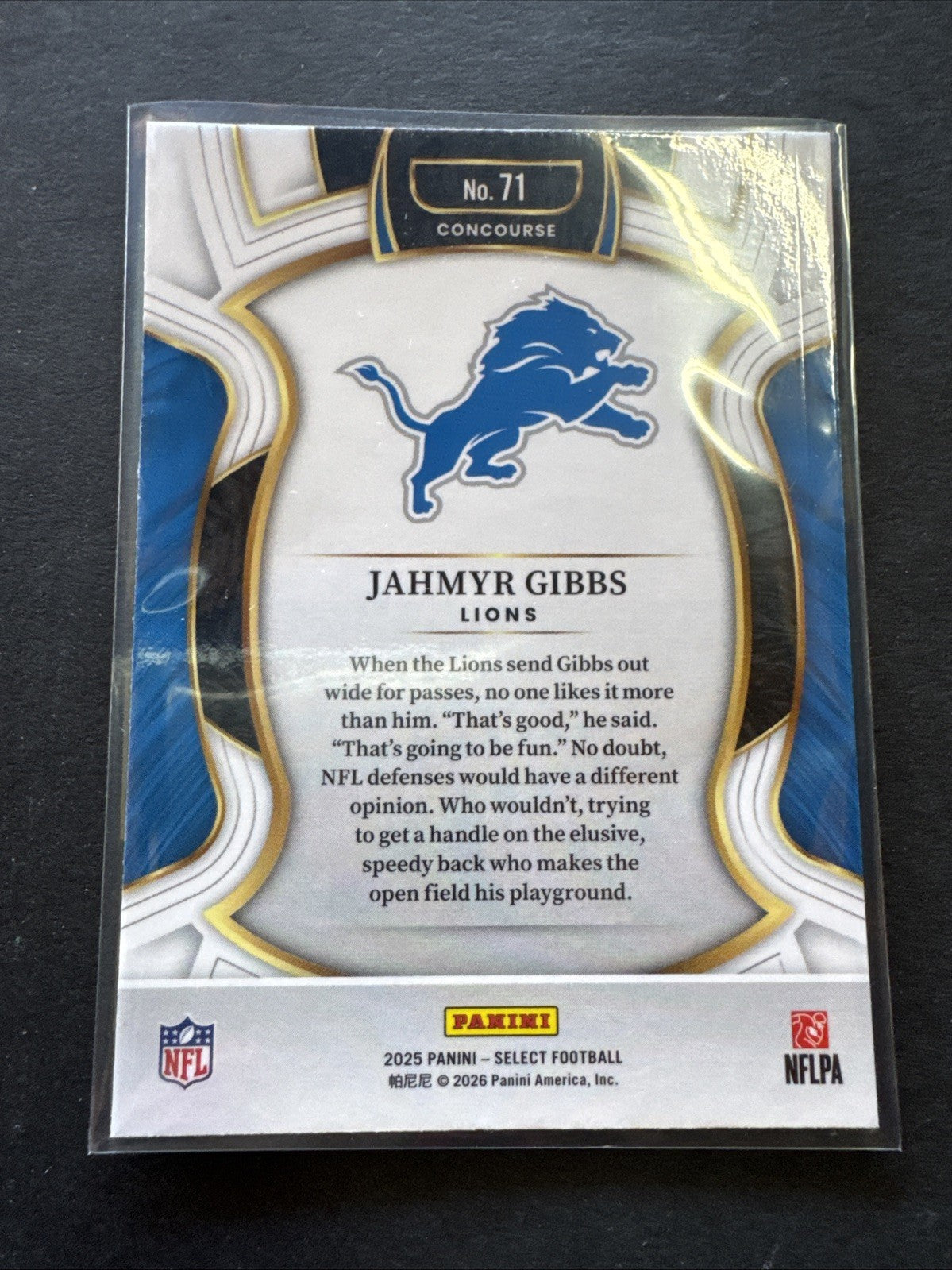 2025 Panini Select - Concourse Jahmyr Gibbs #71