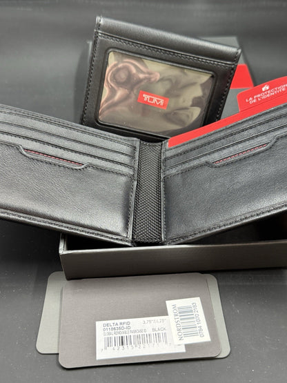 TUMI 0118635D-ID Black Delta Global Removable Passcase ID Wallet