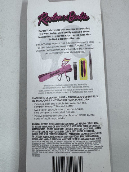 Revlon X Barbie Beauty Box, Brush tweezers nail files and manicure set