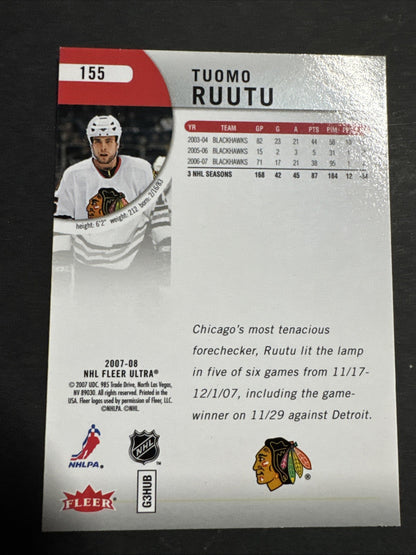 2007-08 Fleer Ultra - Tuomo Ruutu #155