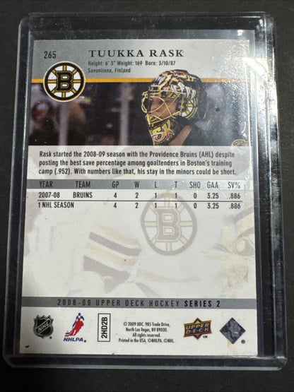 2008-09 Upper Deck - Tuukka Rask #265