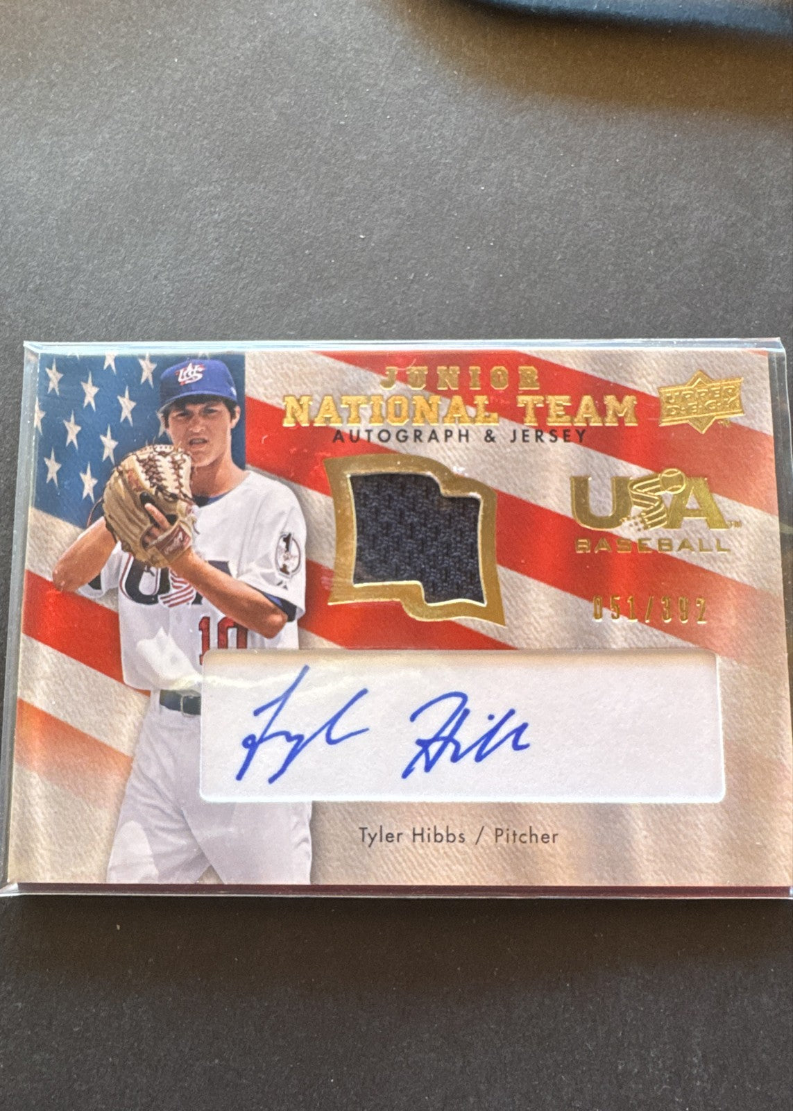 2008 Upper Deck - USA Baseball Junior National Team Tyler Hibbs #USJR-HI Blue...