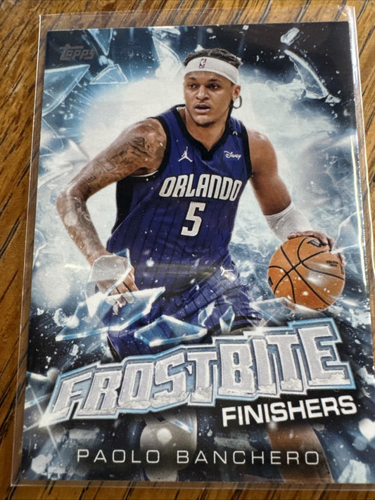 2025-2026 Topps Holiday Paolo Banchero Frostbite Finishers #FF-PB Magic