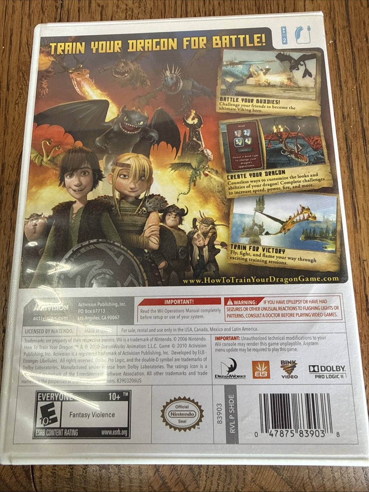 How to Train Your Dragon (Nintendo Wii, 2010)
