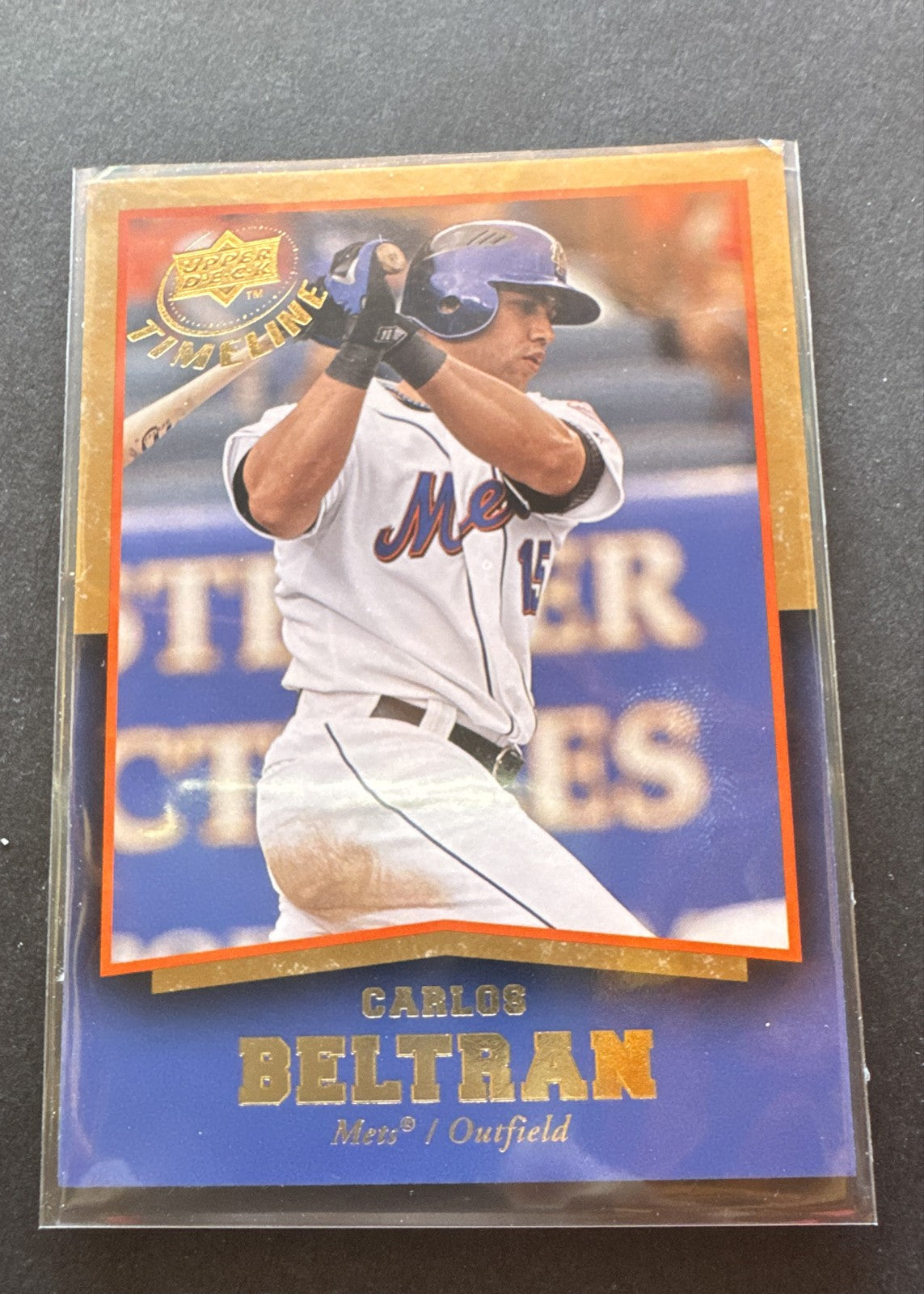 2008 Upper Deck Timeline - Carlos Beltran #3 Gold