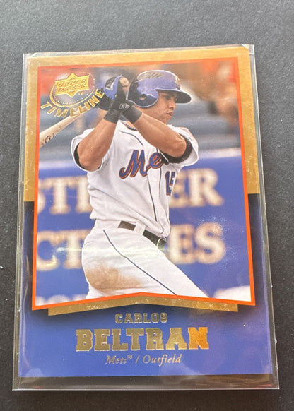 2008 Upper Deck Timeline - Carlos Beltran #3 Gold