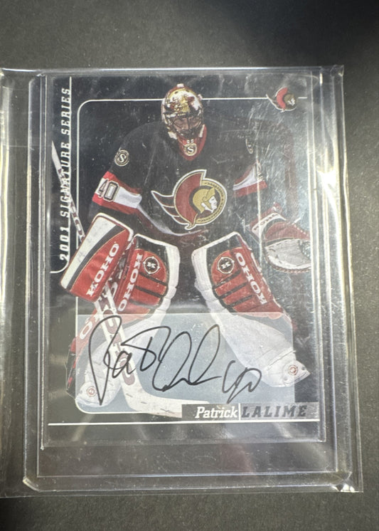 2000-01 In the Game Be A Player Signature Series - Autographs Patrick Lalime #30