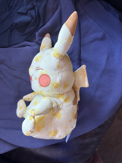 Pokemon Pikachu Plush Tomy Nintendo 10" 20th Anniversary Pattern 2016