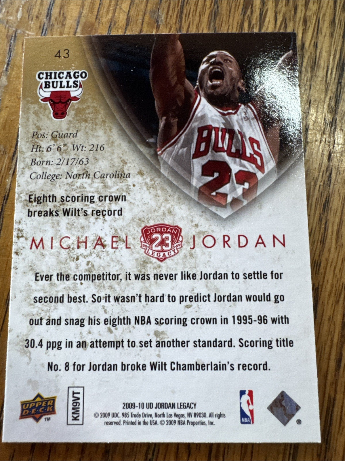 2009-10 Upper Deck Jordan Legacy - Michael Jordan #43