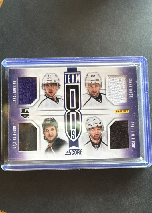 2013-14 Score - Team 8s Jerseys Anze Kopitar, Drew Doughty, Jonathan Quick...