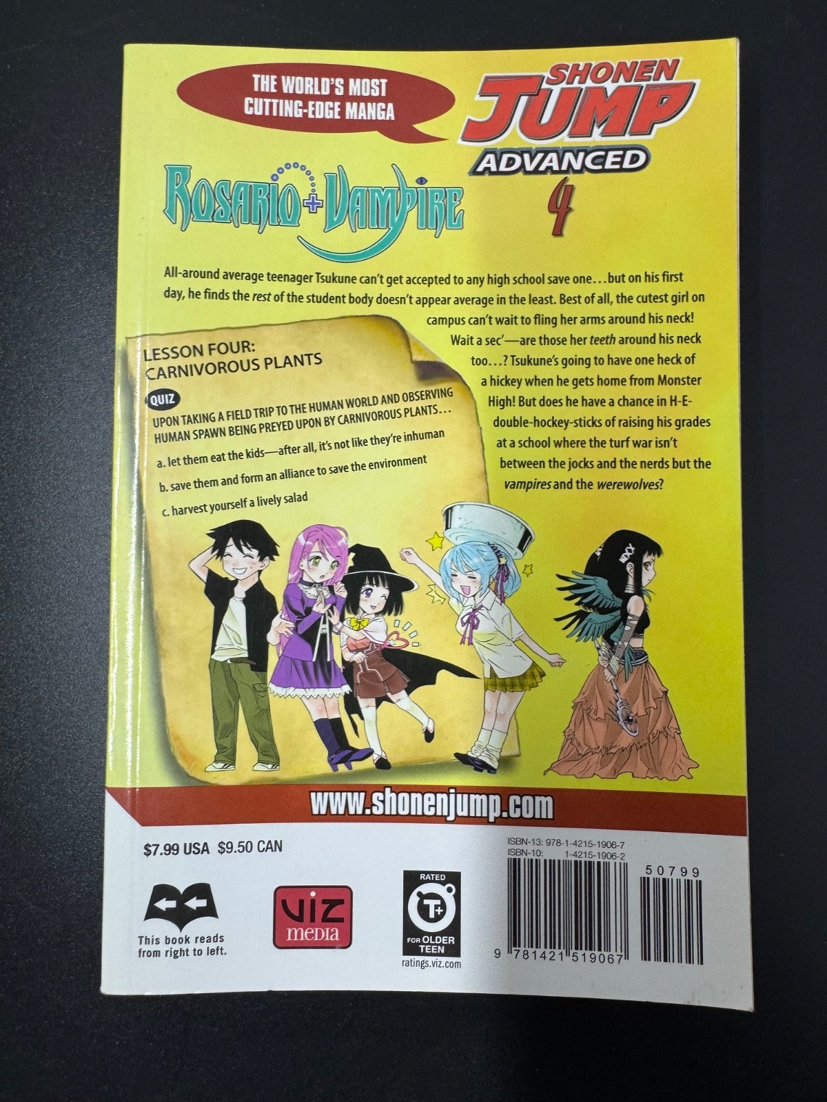 Rosario+Vampire Manga Set Volumes 1-6 English