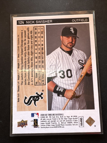 2008 Upper Deck Timeline - Nick Swisher #124