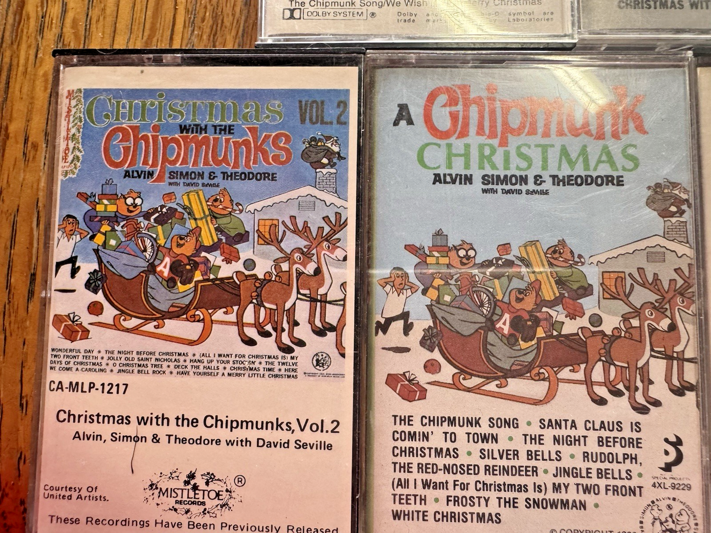 Alvin & The Chipmunks 5 Cassette Lot