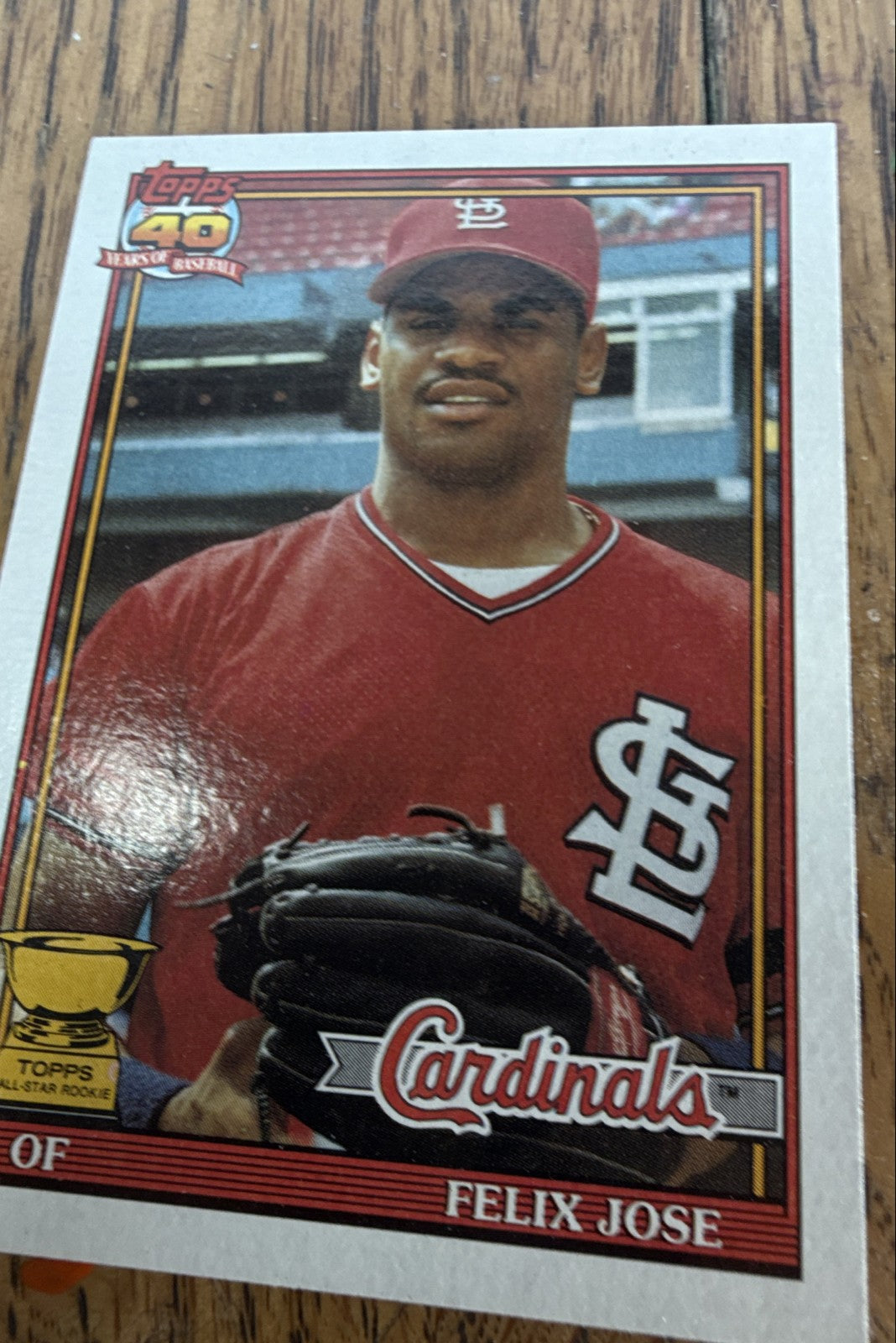 1991 Topps - Felix Jose #368