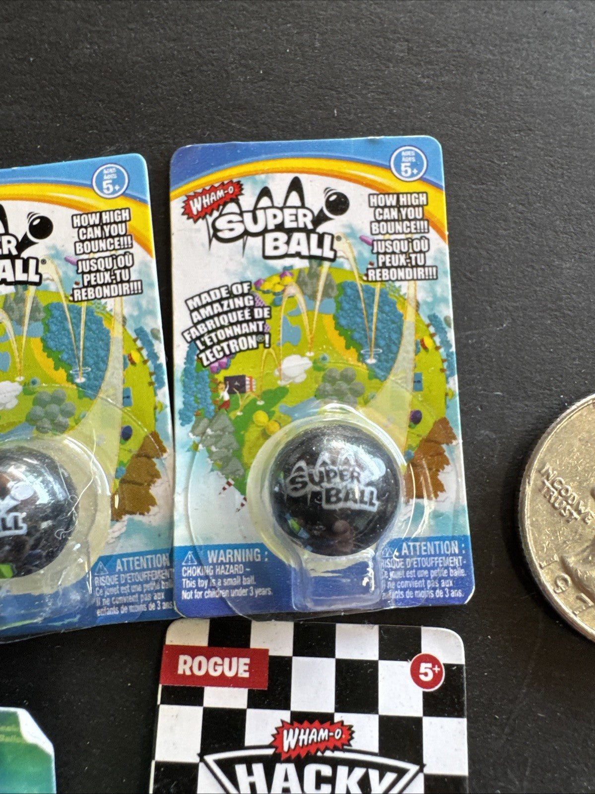 LOT OF 5 Zuru Mini Brands Wham O Super Ball HACKY BUBBLE LAUNCHER Mini Figure