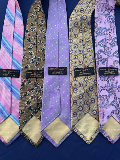 Robert Talbot Best Of Class Nordstrom Silk Neck Tie Lot Of 5