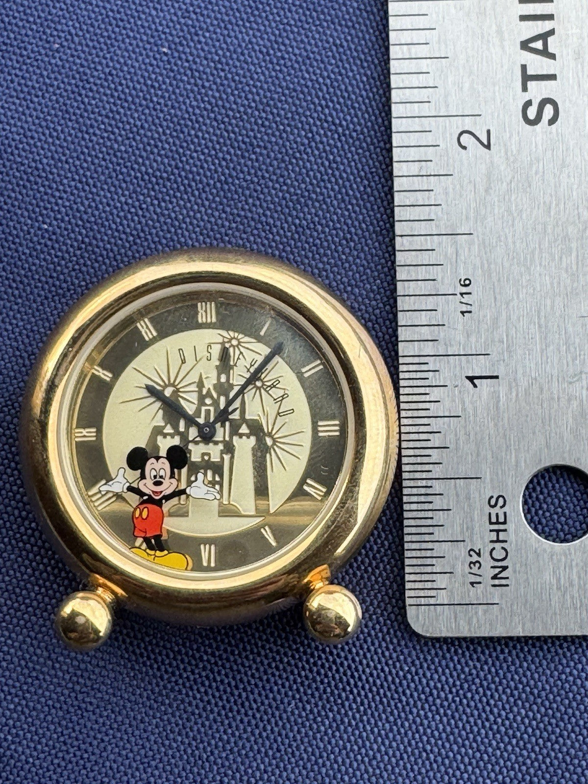 Disney Miniature Mickey Mouse Clock Time Works Walt Disney World 