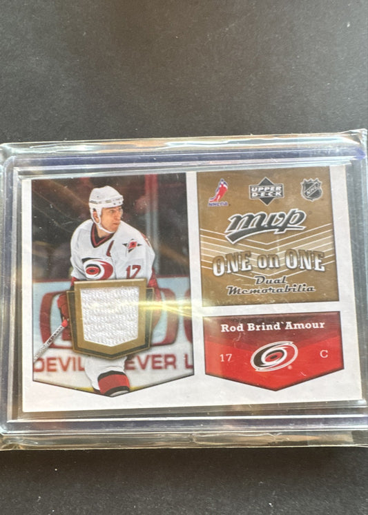 2007-08 Upper Deck MVP - One on One Dual Memorabilia Rod Brind'Amour, Stephen...