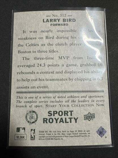 2008 Upper Deck Goudey - Sport Royalty Larry Bird #312