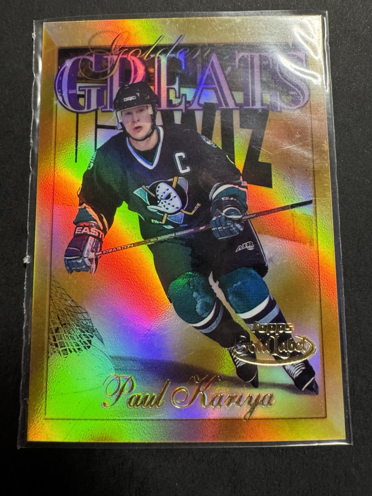 2000-01 Topps Gold Label - Golden Greats Paul Kariya #GG2