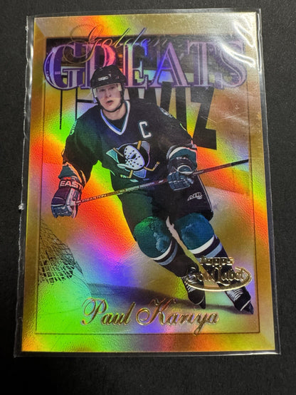 2000-01 Topps Gold Label - Golden Greats Paul Kariya #GG2