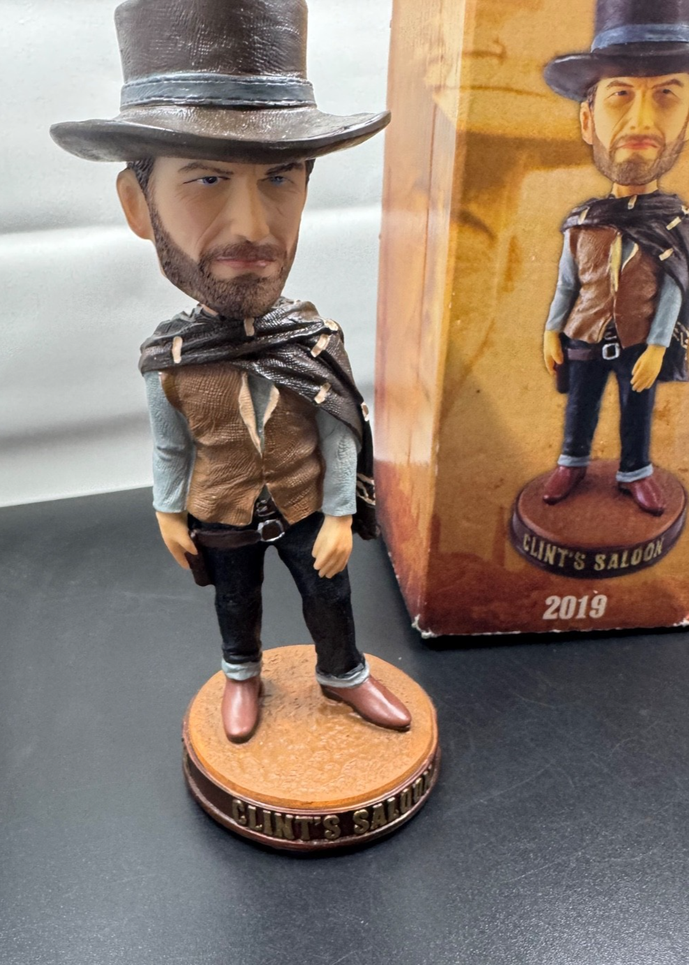 Pebble Beach 2019 Pro-Am Clint Eastwood "Clint's Saloon" Bobblehead Golf