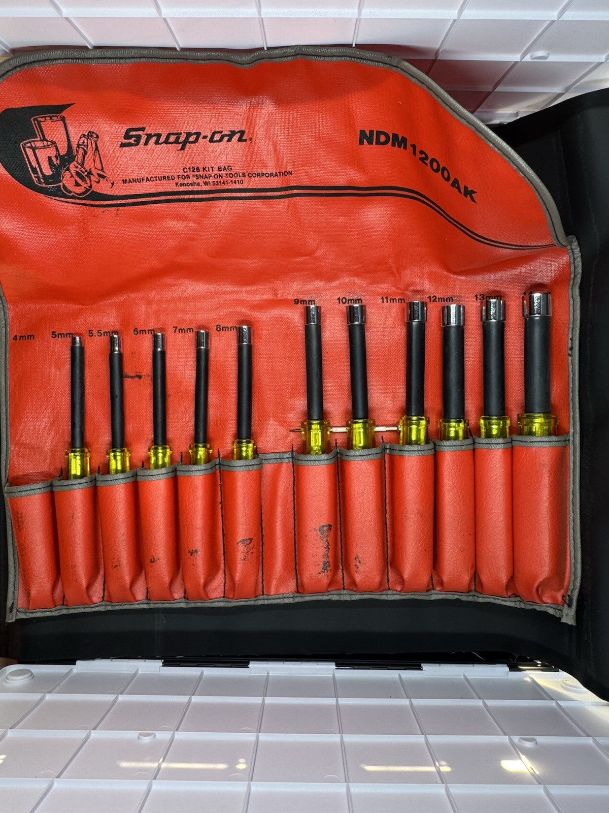 Snap On Metric Nut Driver Set With Case