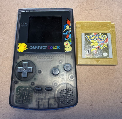 Gameboy  Color Pokémon edition with POKEMON GOLD VERSION NINTENDO