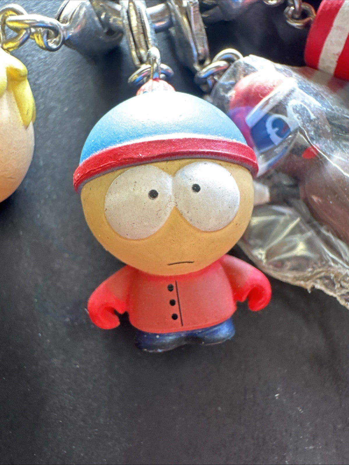 6 PORTA CHIAVI SOUTH PARK VINTAGE Comedy Central KEYCHAIN 1998