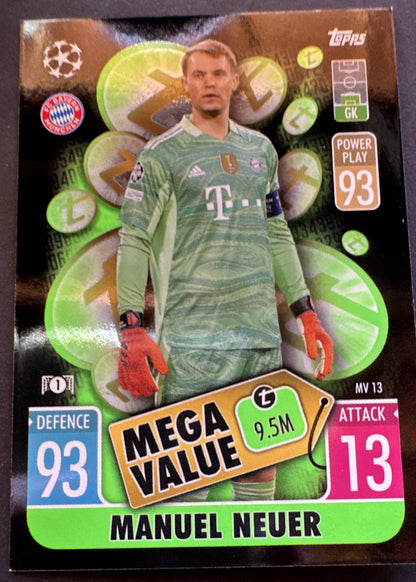 2021-22 Topps Match Attax UCL Extra - Mega Value Manuel Neuer #MV 13