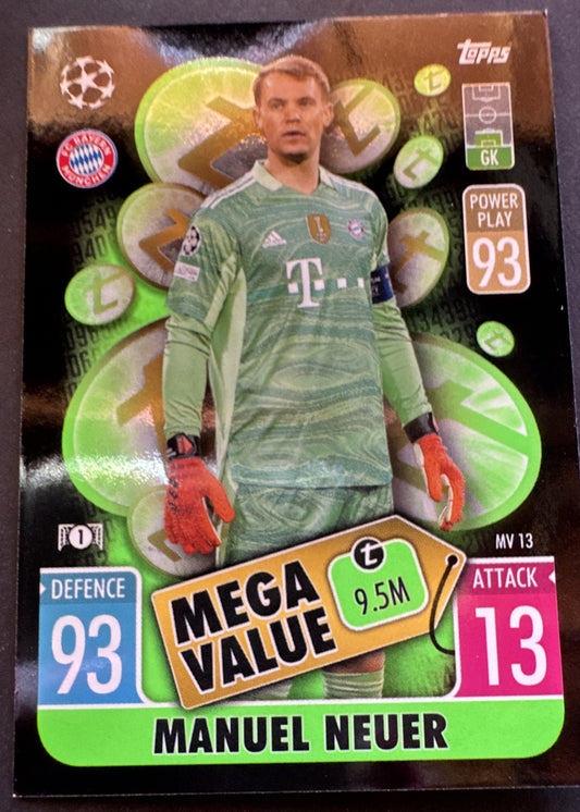 2021-22 Topps Match Attax UCL Extra - Mega Value Manuel Neuer #MV 13