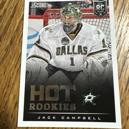 2013-14 Score - Hot Rookies Jack Campbell #612 (RC)