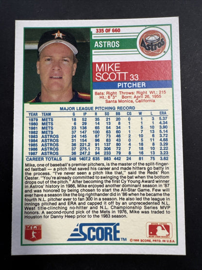 1988 Score - Mike Scott #335