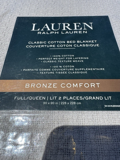 Ralph Lauren Queen Classic Cotton Blanket