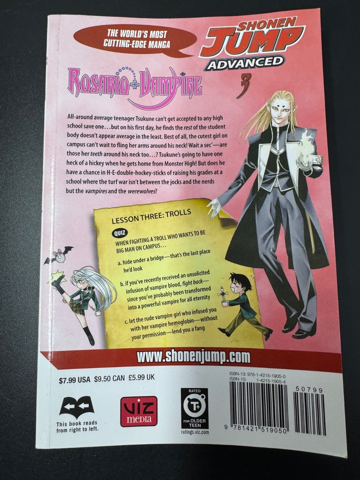 Rosario+Vampire Manga Set Volumes 1-6 English