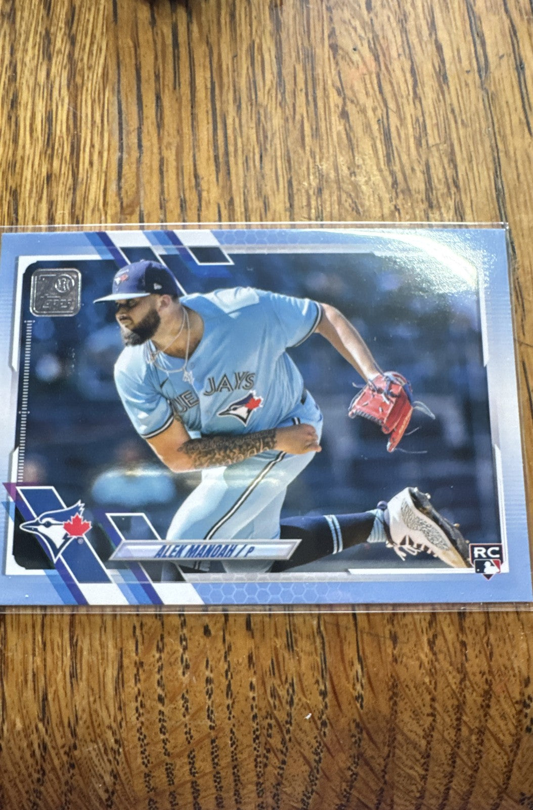 2021 Topps Update Series - Alek Manoah #US227 Father's Day Powder Blue 7/50 (RC)