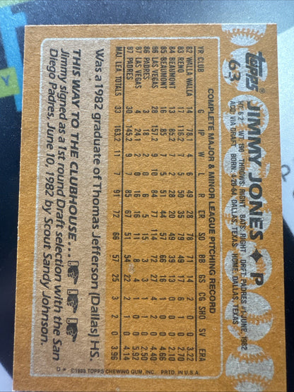 1988 Topps - Jimmy Jones #63