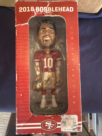 San Francisco 49ers Jimmy Garoppolo Bobblehead 2018  New in Box, Game Day