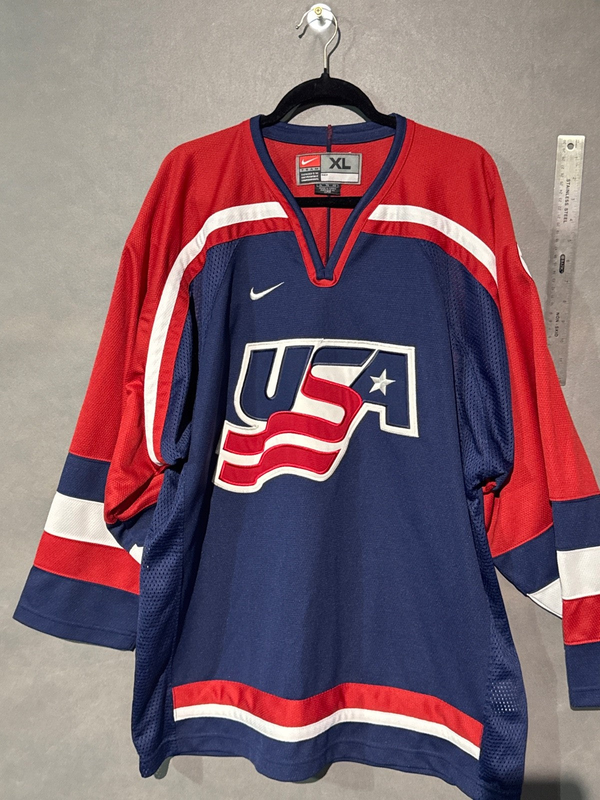 Team USA Hockey Mens Vintage Jersey 2002 Winter Olympics Nike United States XL