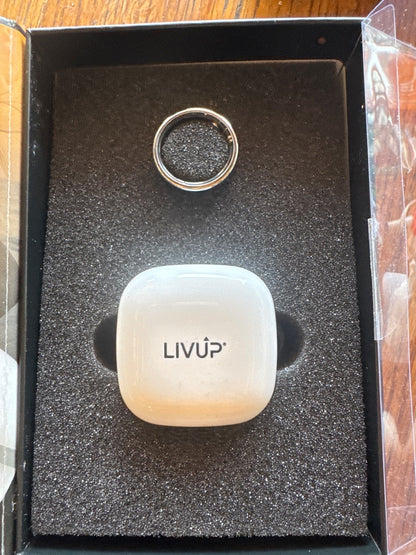 Livup Smart Ring Health Tracker Silver Size 8