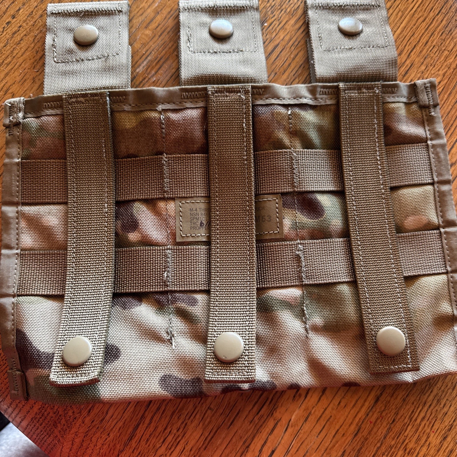 US Army Molle II M4 Three Mag Pouch Multicam OCP 3 Magazine Side Pouch