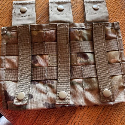 US Army Molle II M4 Three Mag Pouch Multicam OCP 3 Magazine Side Pouch