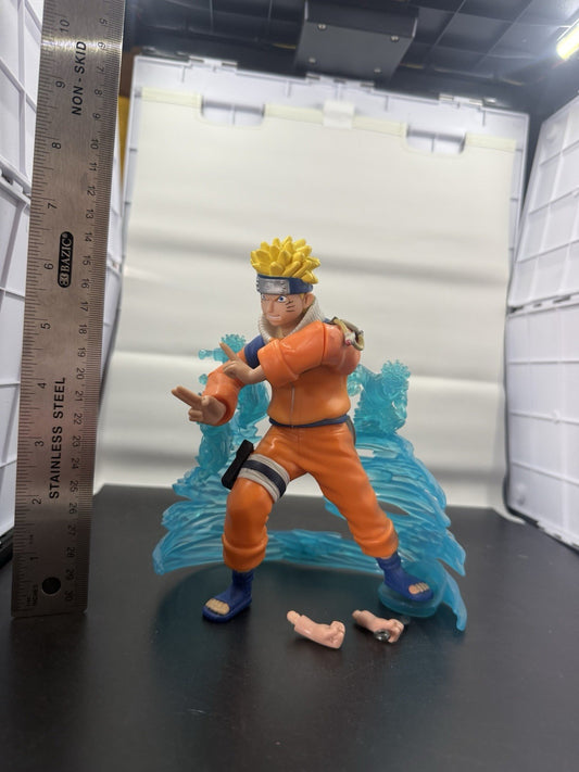 Naruto with translucent shadow clones background by Masashi Kishimoto Bandai 7"