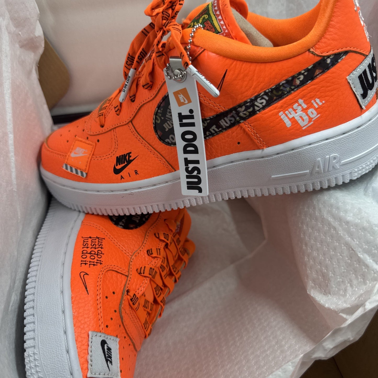 Nike Air Force 1 Low Just Do It Pack Total Orange AR7719-800 6YOUTH